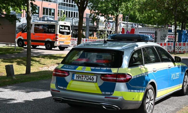 a police car on the road
