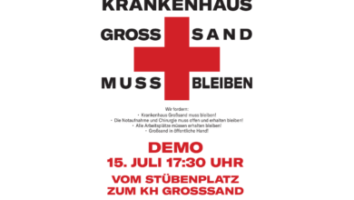 a sign with a red cross
