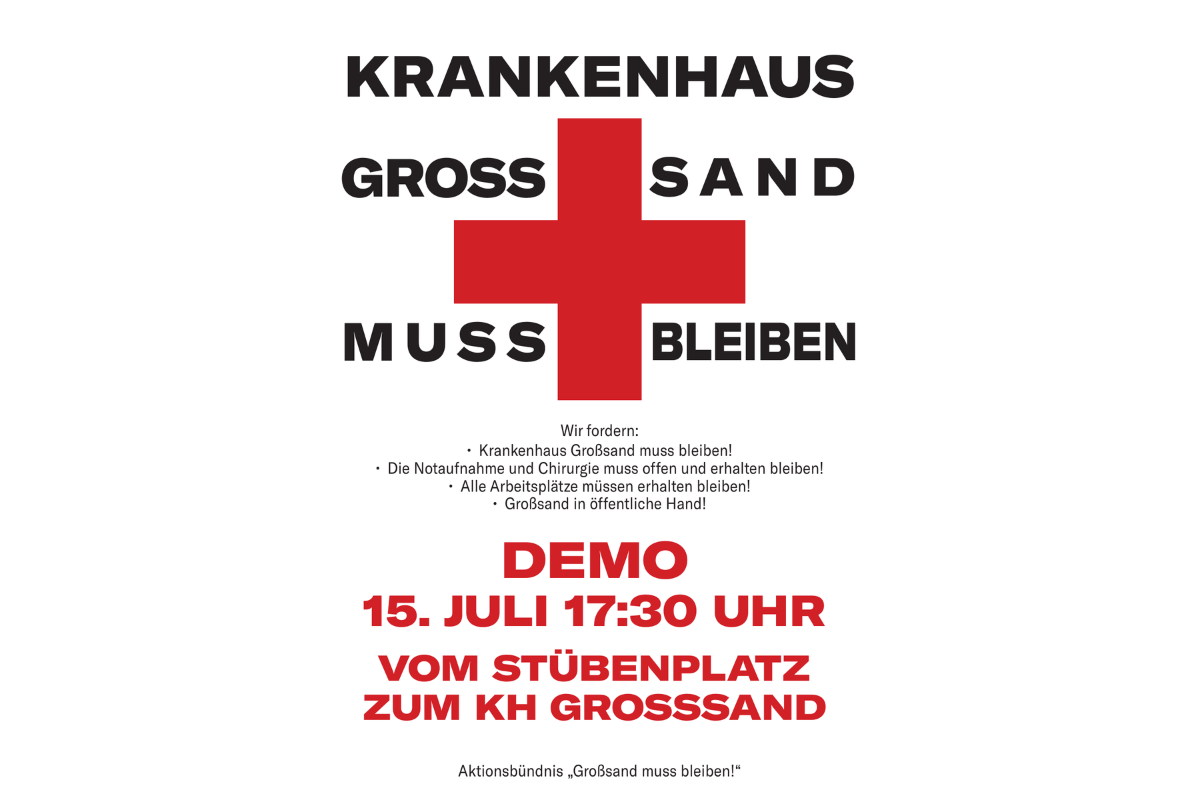 a sign with a red cross
