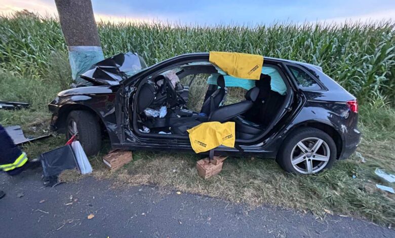 a car with a broken door