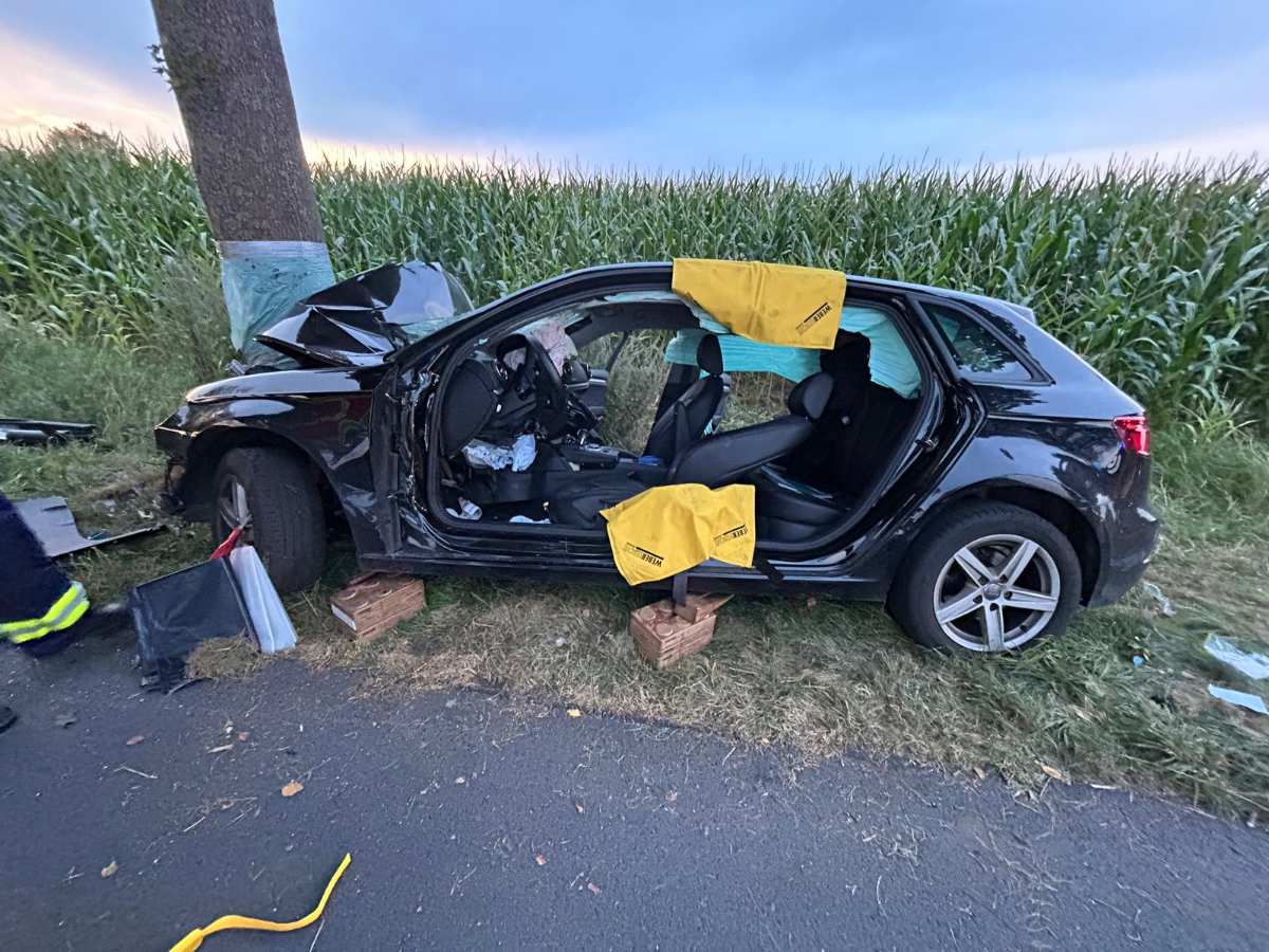 a car with a broken door