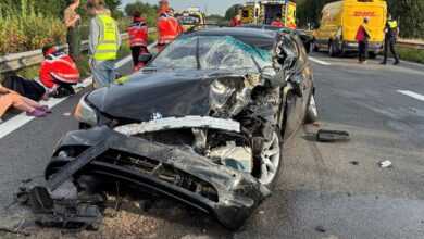 a car accident on the road