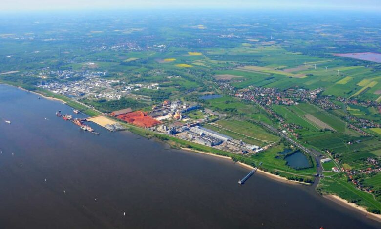 Luftaufnahme von Stade und Umgebung