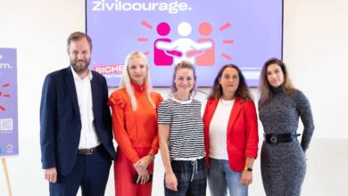 Schwarzes Symbol für Zivilcourage