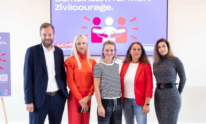 Schwarzes Symbol für Zivilcourage