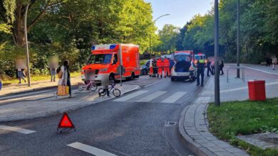 Unfall mit Kind und Rettungsdiensten