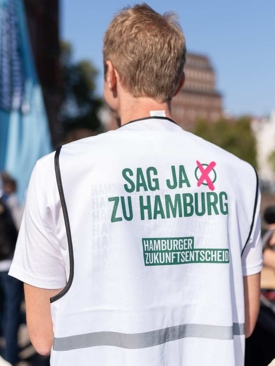 Mann mit Weste, Hamburger Zukunftsentscheid