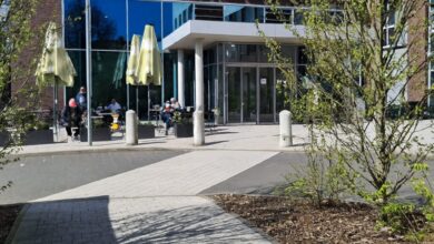 Eingang zur Asklepios Klinik im Lande