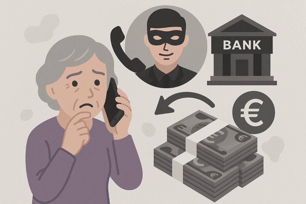 Telefonanruf über Geldtransaktion