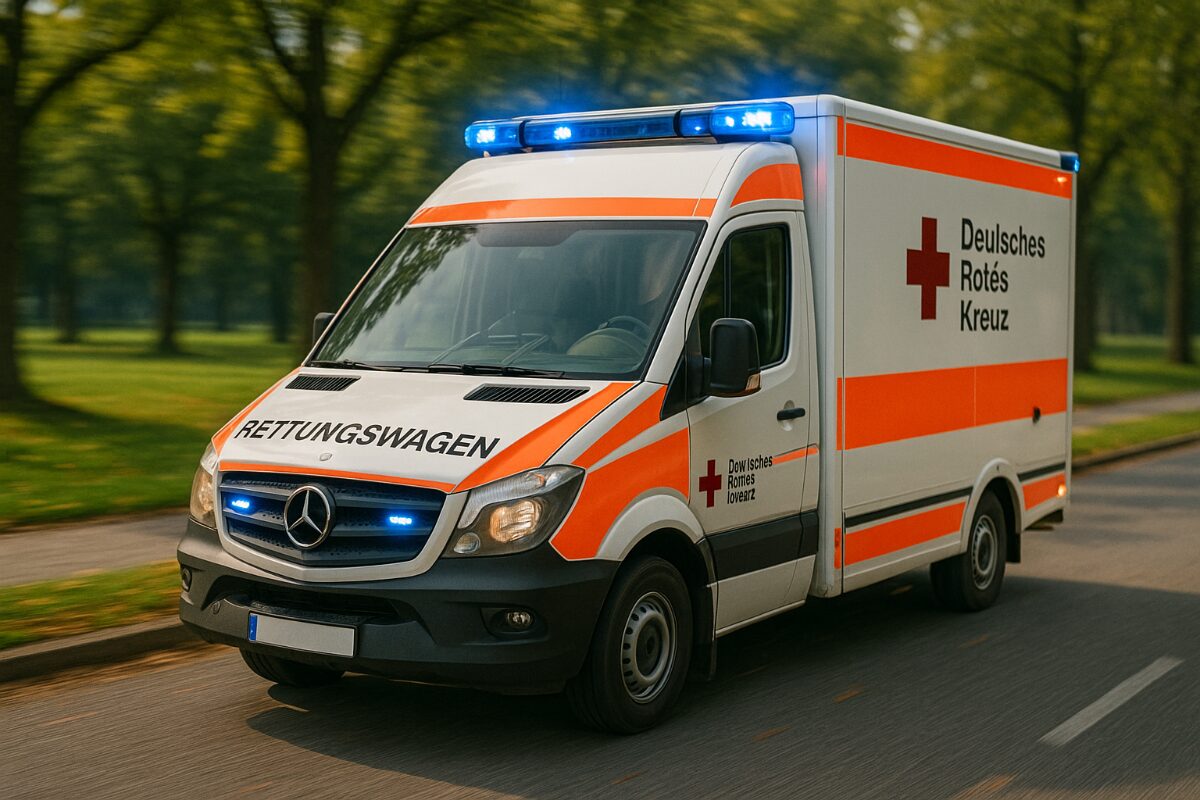 Rettungswagen des Deutschen Roten Kreuzes