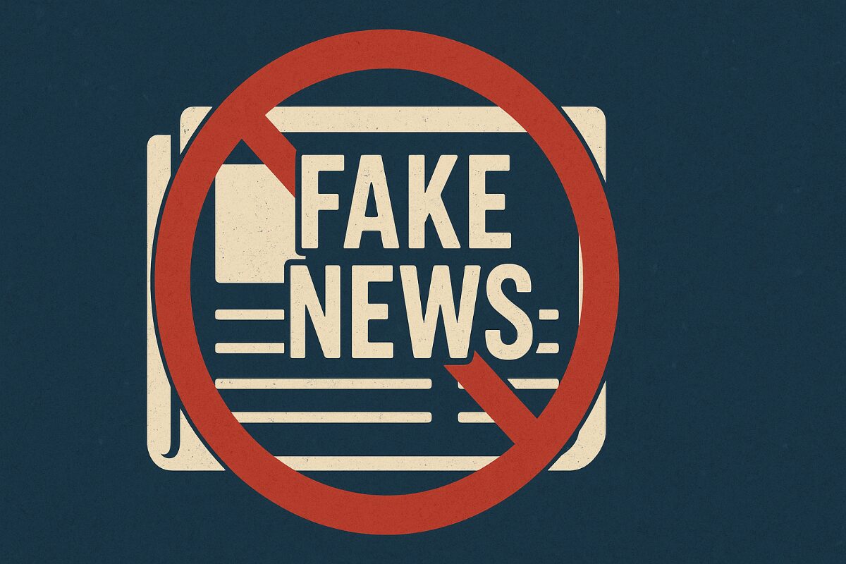 Keine Fake News, Wahrheit verbreiten.
