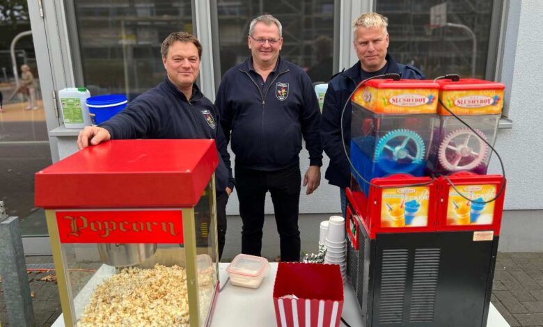 Popcorn- und Slush-Eis-Verkäufer