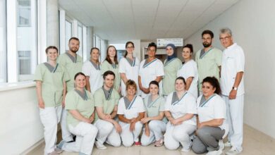 Gruppe von Pflegekräften im Krankenhaus